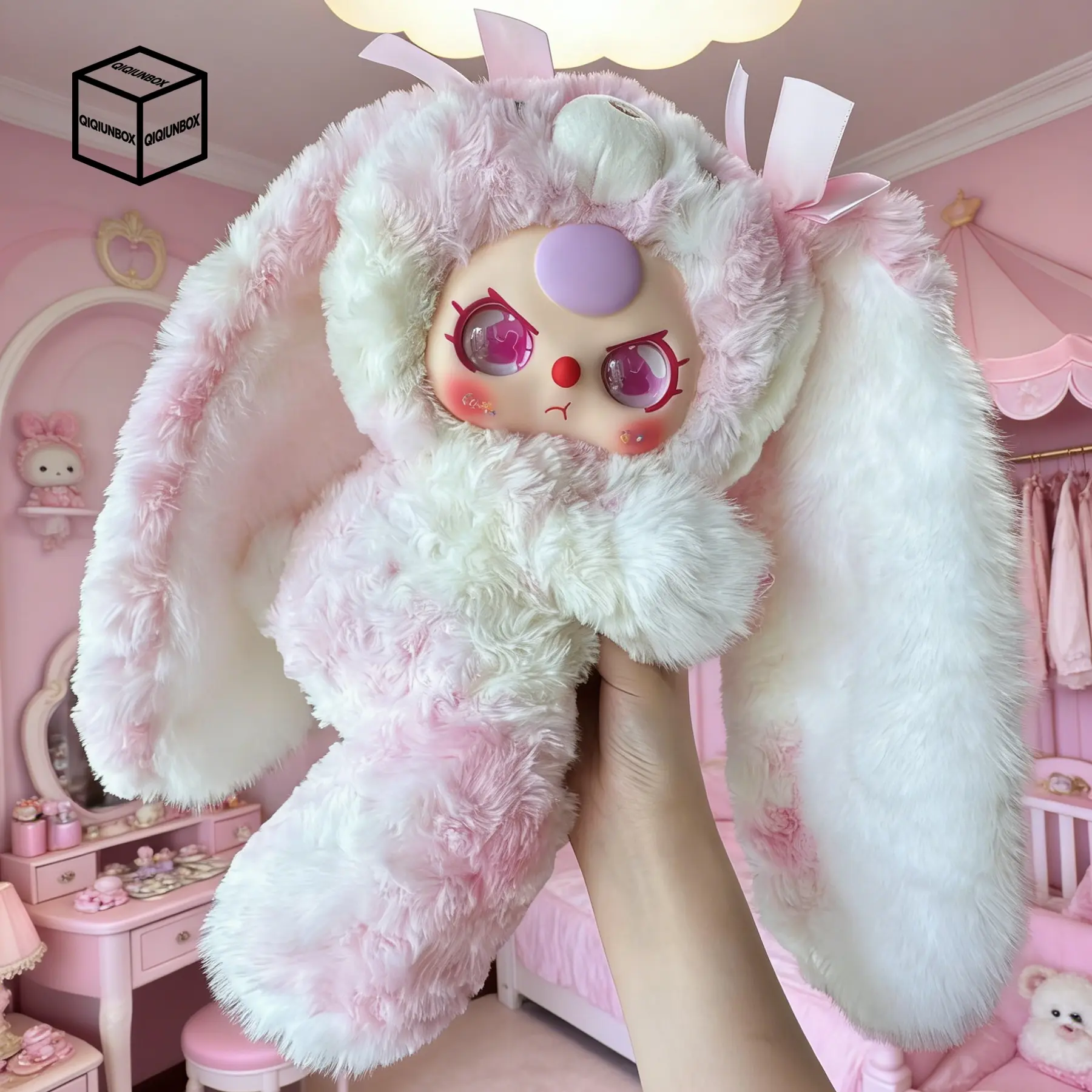 (022)-HUGGABLE plush backpack bunny plush dolls (022)-HUGGABLE plush backpack bunny plush dolls