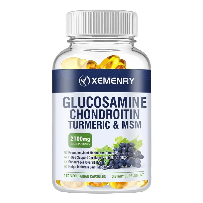 Xemenry - Joint Support Supplement - Glucosamine Chondroitin MSM Turmeric Frankincense - Triple Ingredient - Value Size