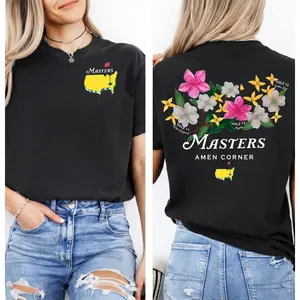 Masters Amen Corner Golf T Shirt |   Iconic Amen Corner Layout With 2026 Tournament Inspired Augusta Style Course Graphic |   Trendy Gift Ready Championship Weekend Golf Fan Aesthetic Style |   Unisex Casual Graphic T Shirt, Unisex Casual Graphic T-Shirts