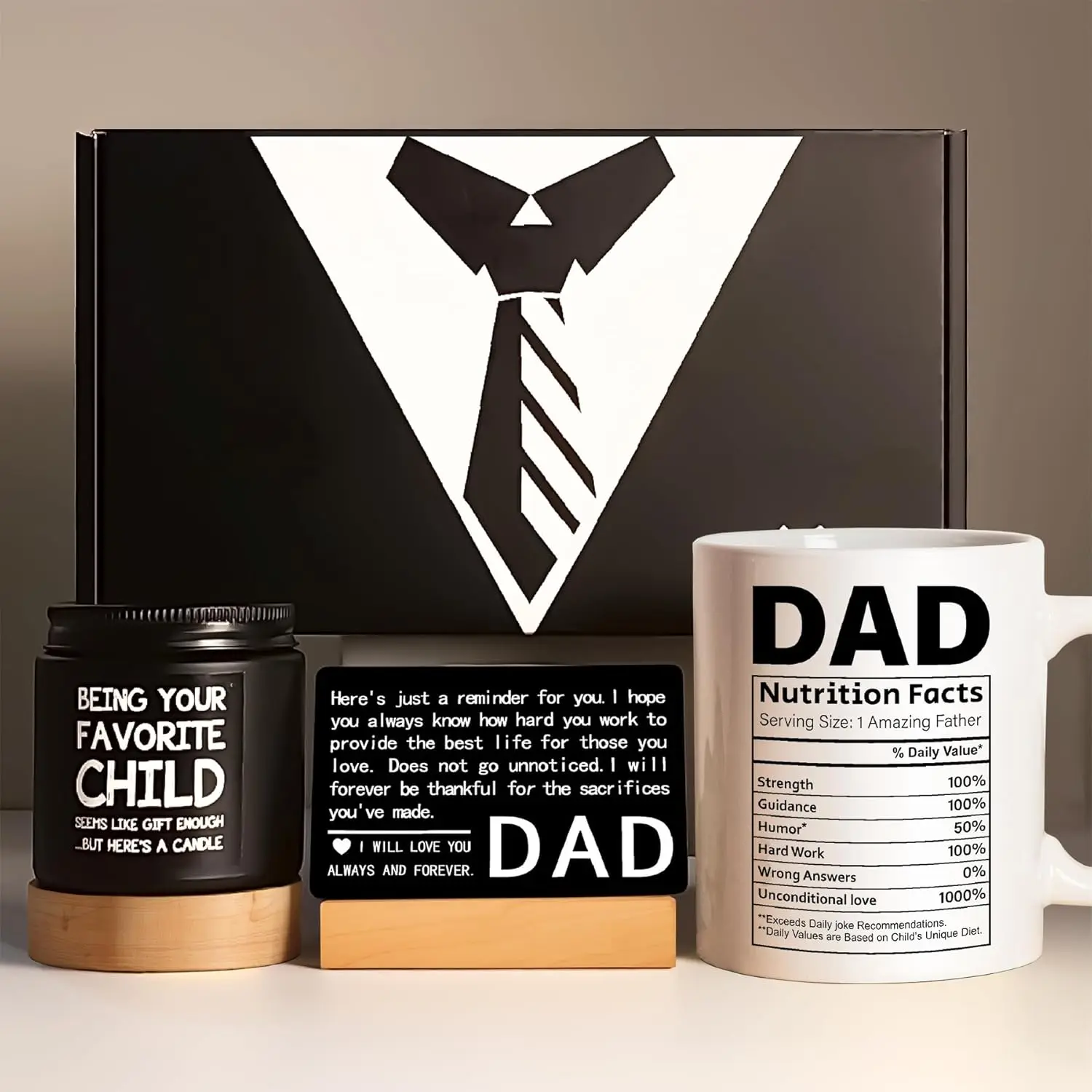 Happy Fathers Day Gift & Birthday Gifts for Dad - From Daughter, Son or Kids, Best Dad Ever & Secret Santa Gifts
