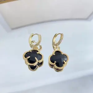 LisiZen Women's Necklace & Earrings Set, Light Luxury Niche Design Flower Fashion Versatile Jewelry Accessories DZEH4849