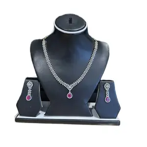 Traditional Ark AD Necklace with matching earrings