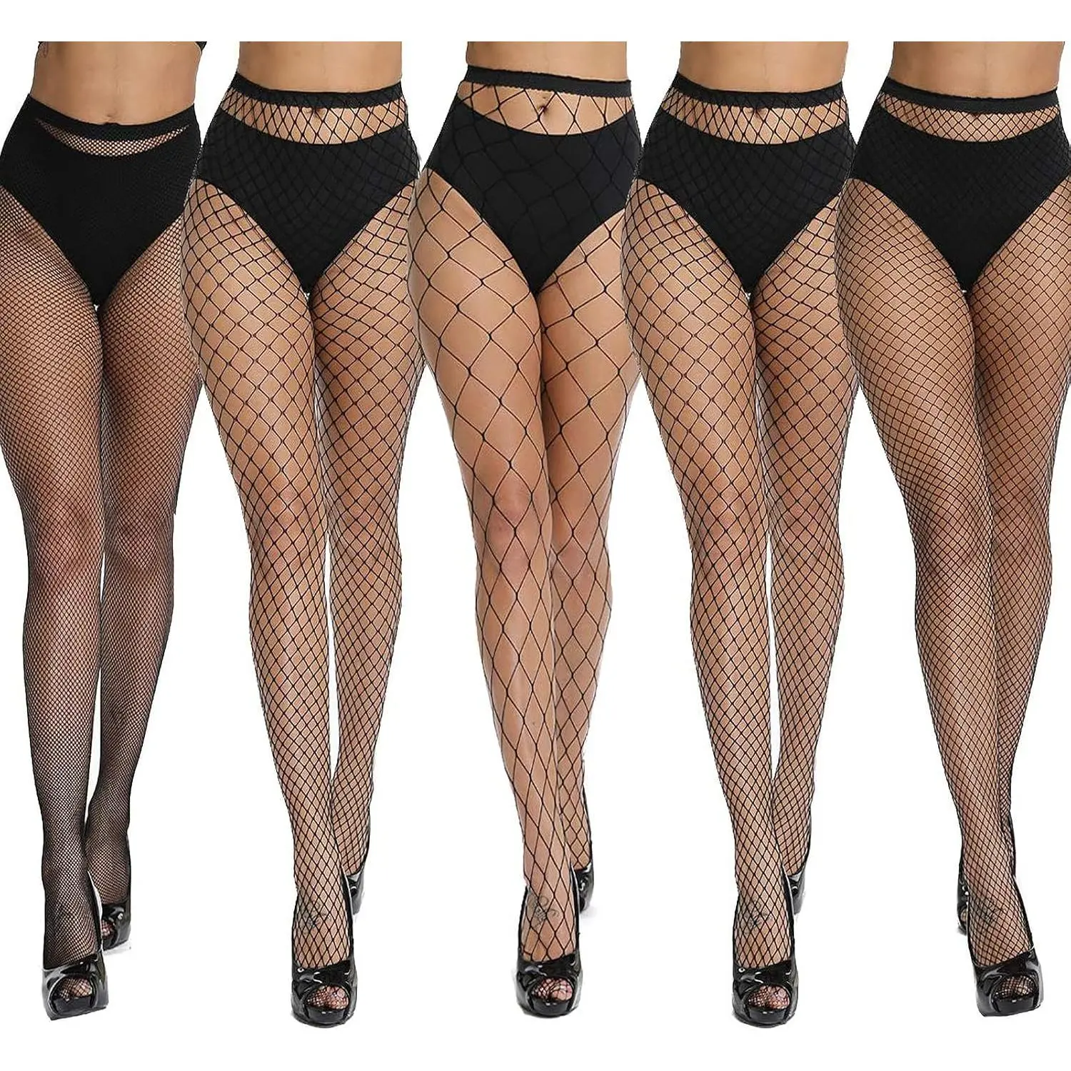 Fishnet Stockings, High Waist Tights for Women, Sparkle Rhinestone Fishnets Party Rhinestone Mesh Stockings Pantyhose