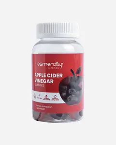 Esmerally Apple Cider Vinegar Gummies Dietary Supplement with Vitamins and Nutrients - Gluten Free & Non-GMO - Supports Digestion and Immune Health - Made in USA