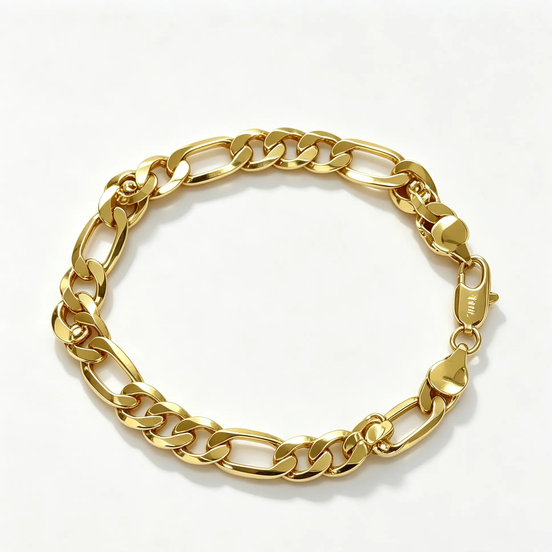 8mm Stackable Figaro Link Wrist Chain