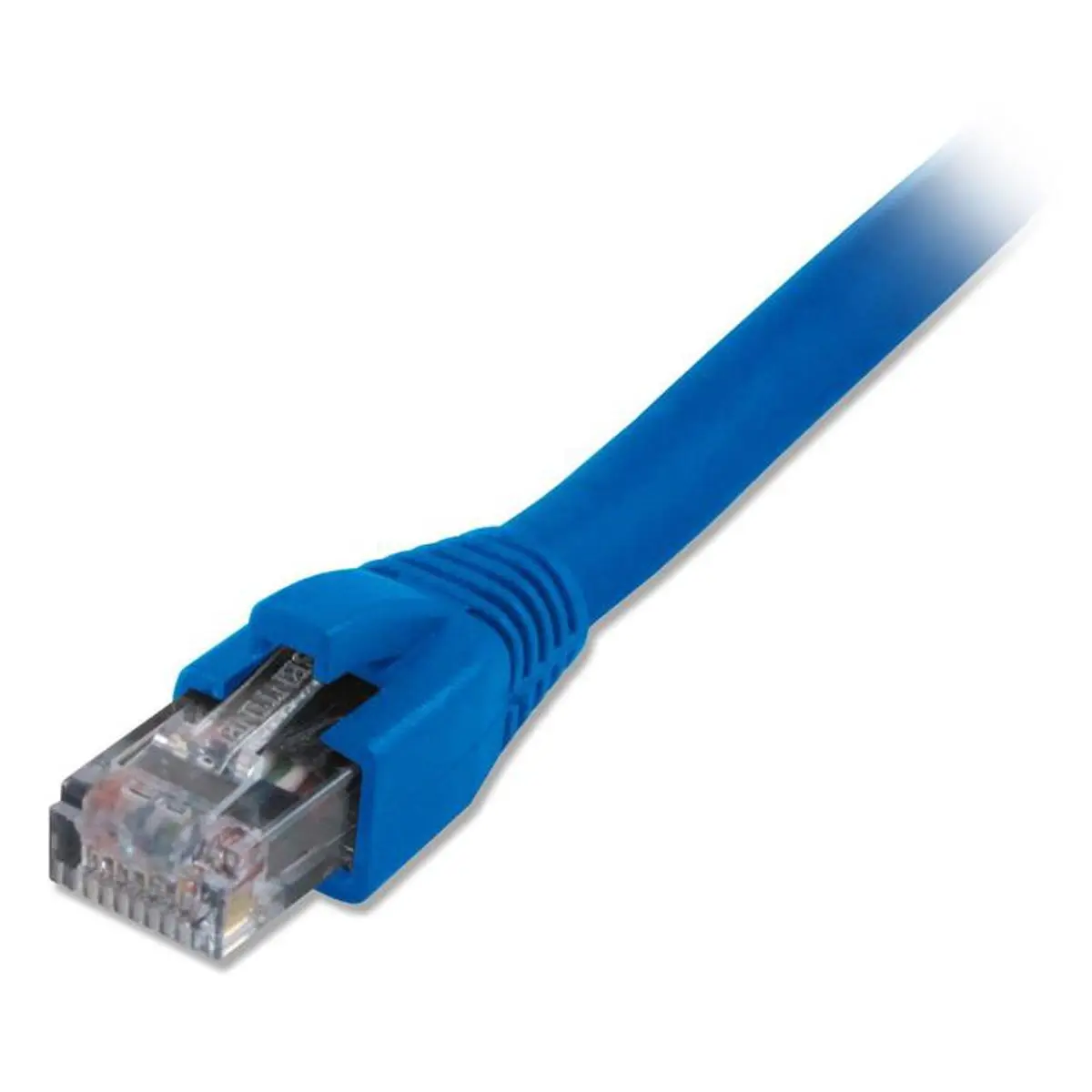 75 FT Shielded Cat6 Snagless Solid Plenum Patch Cable - Blue, Solid Copper Conductor, High-Speed Data Transfer for Office Users & Computers