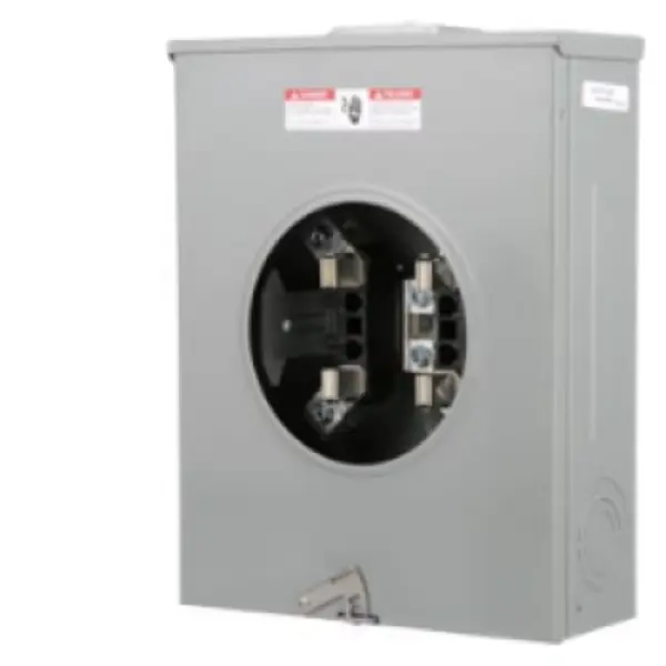 Siemens Industry UAT417-XGF 200A 4-Jaw Meter Socket, Ringless, Surface Mount Sockets for Overhead & Underground Use