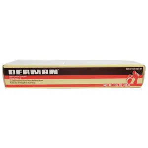 Derman Antifungal Cream Treatment of Athlete's Foot 1.76 Oz.