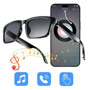 Smart Glasses with Open Ear Audio Lenses, Built in Mic & Speakers, Low Latency Audio，Athletic/Outdoor UV Protection Unisex, Wireless Smart Glasses, Smart Audio Sunglasses
