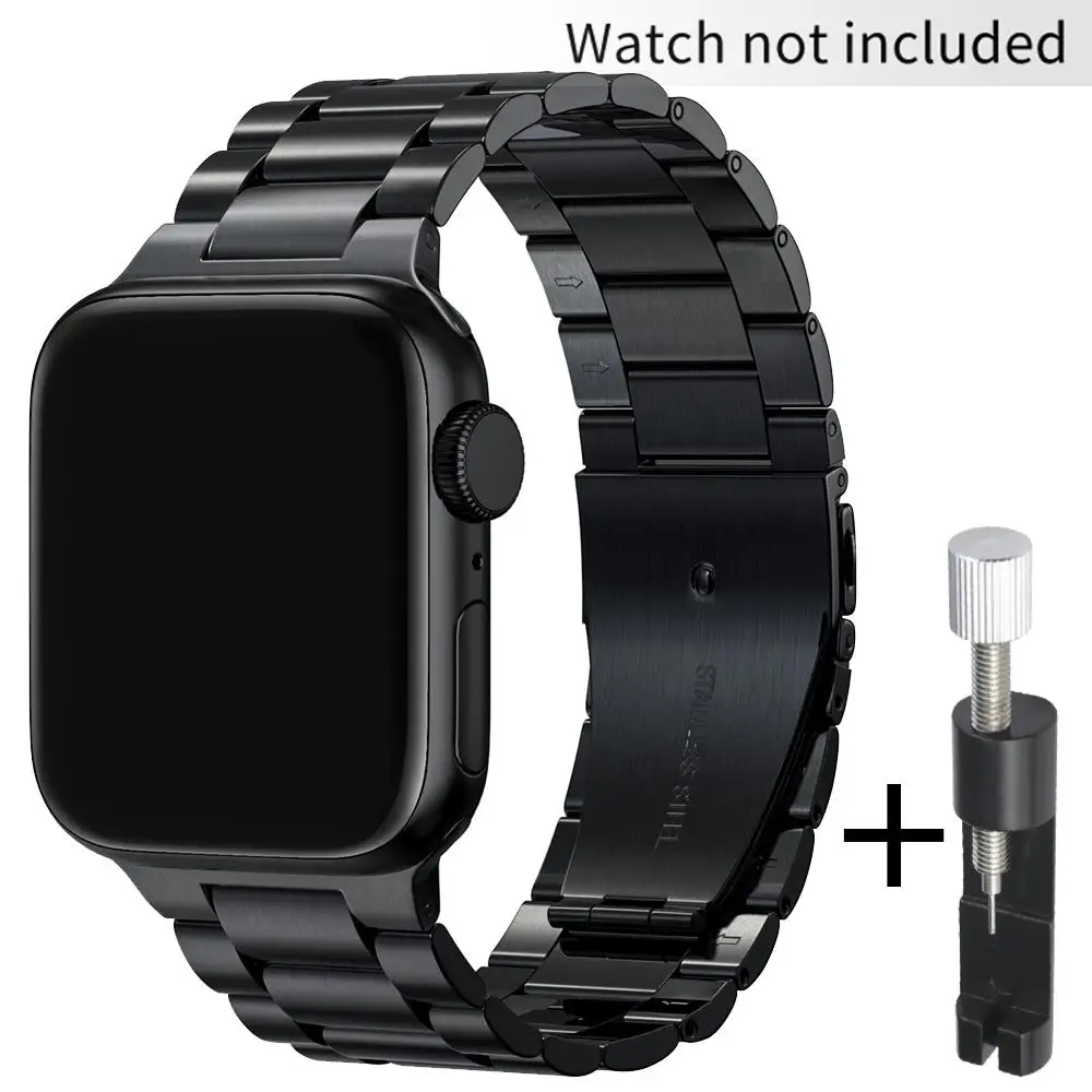 Summer Stainless Steel Smartwatch Band for Apple Watch Bands (Band Only), Fashionable Quick Release Metal Smartwatches Band For Men, Sports Band for A