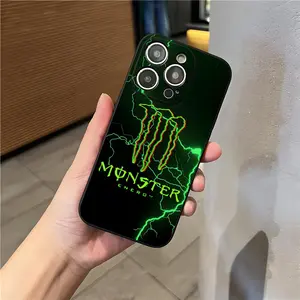 Monster Energy  Phone Case for iPhone 17 Pro Max 15 Pro 16 14 Plus 12 13 Mini 11 Pro Shockproof Glass cover