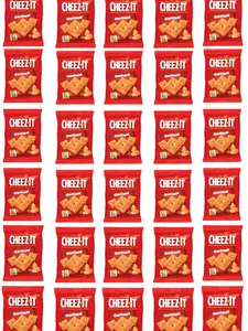 Cheez-It Baked Snack Cheese Crackers - Real Cheese, 9g Whole Grain, 0.75oz (Pack of 30), Crispy Baking Bites Square, Perfect for Snacking