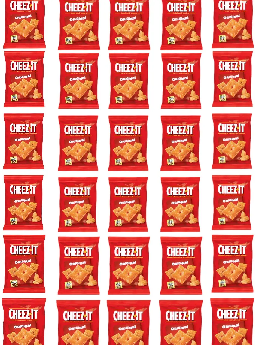 Cheez-It Baked Snack Cheese Crackers - Real Cheese, 9g Whole Grain, 0.75oz (Pack of 30), Crispy Baking Bites Square, Perfect for Snacking