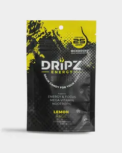 DRipz Caffeine Tablets - Single Pack - for Energy and Focus - Nootropic Supplement, L-Theanine, B-12, Lion's Mane, Ashwagandha, Vitamin and Minerals for Productivity