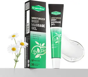 Greenvibes Care Gel for Men's Skincare - Fast-Absorbing, Healing, Skin-Friendly, Soothing Herbal Blend with Poria Cocos, Cooling Relaxation & Balance Support, 0.68 fl oz