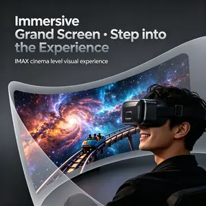 Ultra Portable 3D VR Glasses, Smart Design, Lightweight, Plug and Play, VR Headset for Phone, Compatible with Most Smartphones, Ideal for Couples, Fashionable Gift