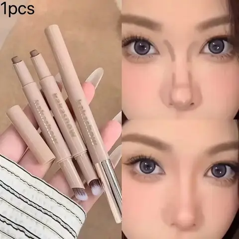 2-in-1 Contour Pen, Dual-Ended Nose Contour and Face Sculpting Stick, Multi-Purpose Facial Contouring Makeup