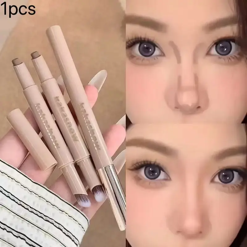 2-in-1 Contour Pen, Dual-Ended Nose Contour and Face Sculpting Stick, Multi-Purpose Facial Contouring Makeup