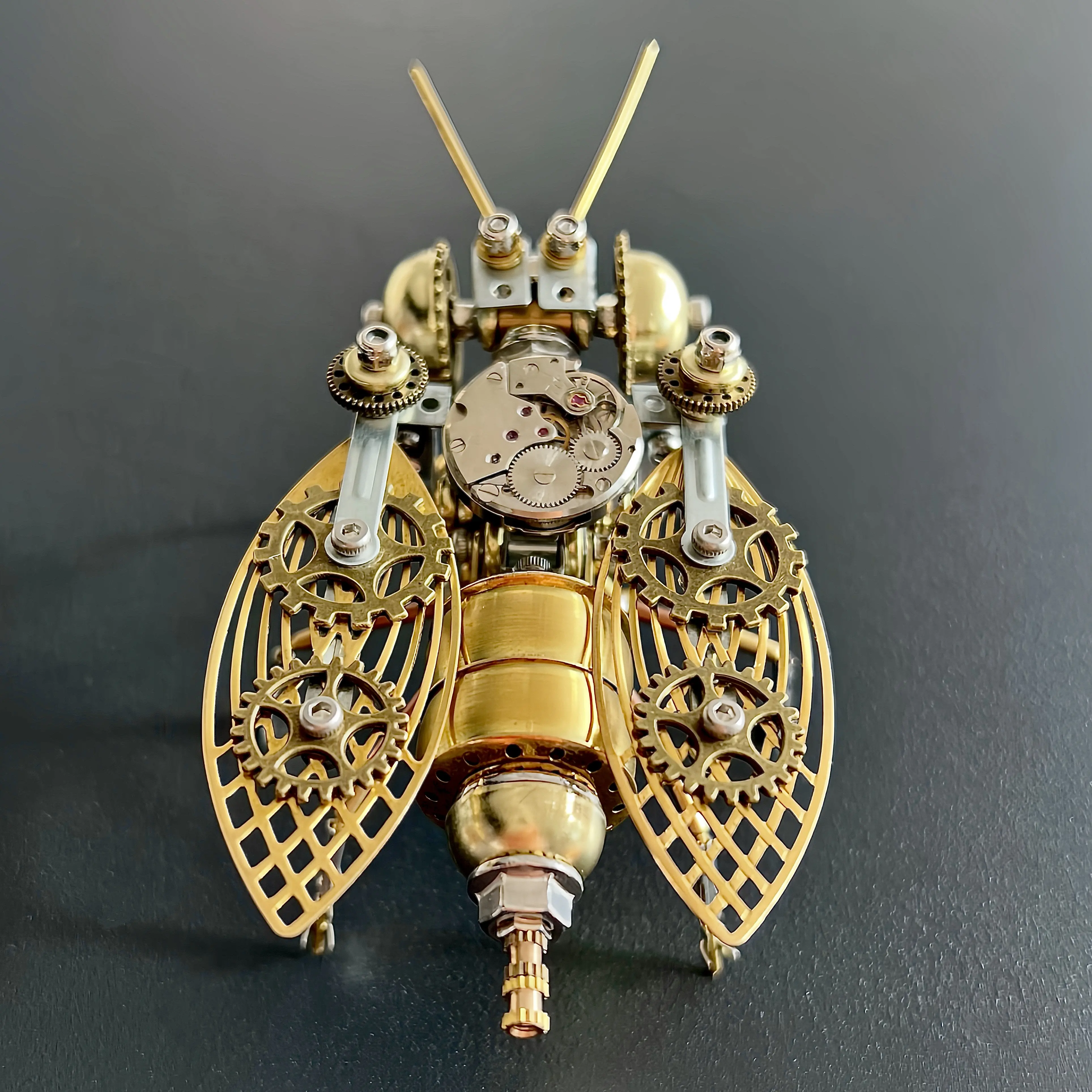 Steampunk Bee DIY Kit 3D Metal Puzzles for Adults 300+ Brass Parts Mechanical Model Craft Toys for Teens Brain Teaser Puzzles Great Birthday Gift pieces