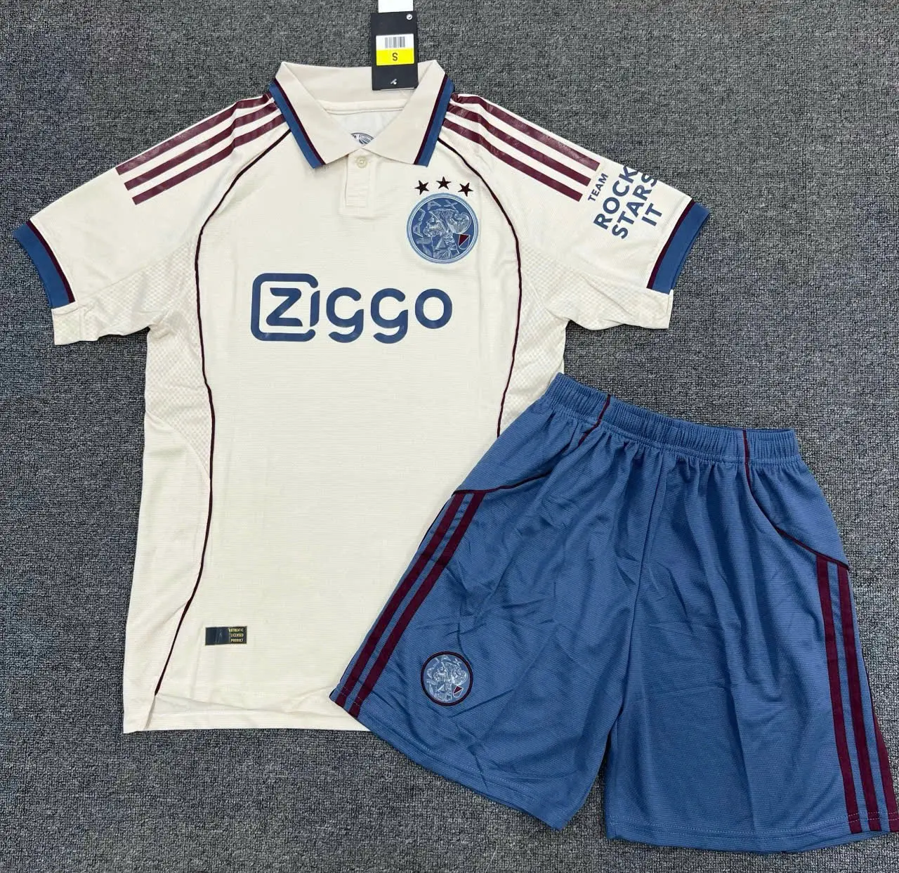 Lightweight White Ajax Home Football Kit 2025–2026