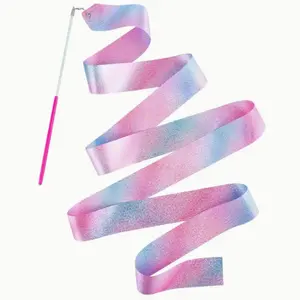 Shiny Ribbon Dance Accessory, 2 Meter Twirling Performance Equipment, Gymnastics & Dance Props, Elegant Design, Lightweight Satin, Party Decor