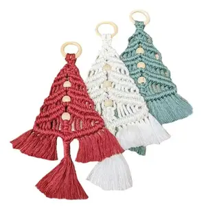 Clearance DIY Christmas Tree Handmade Knitting Cotton Rope Material Kit with Instructions Tutorial for Kids, Craft Supplies for Holiday Decorations