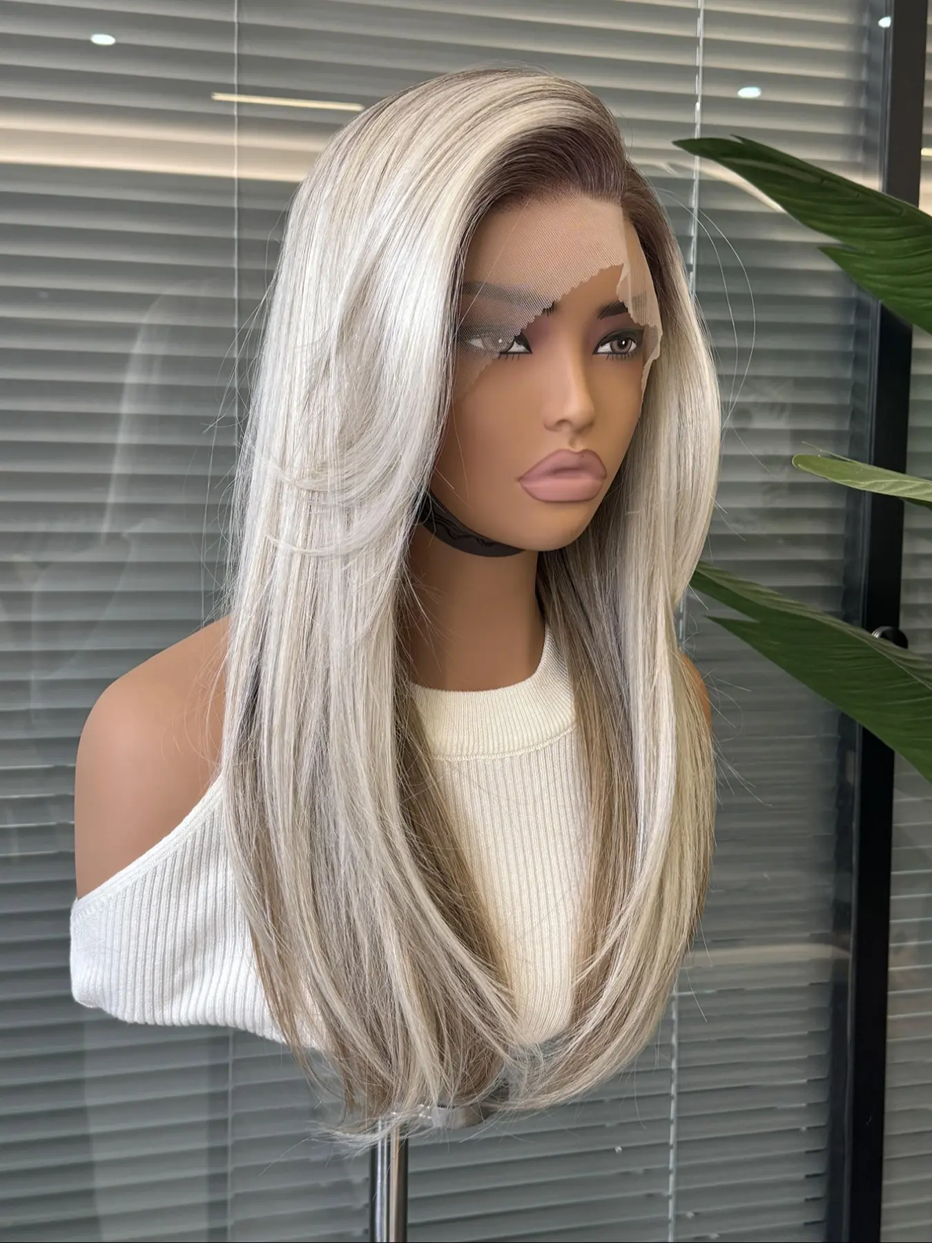Gradient Gold Lace Front HD Wig, Balayage Blonde Brown Natural Design 13x6, Perfect Unnoticeable Look, Suitable for Daily Wear and Special Occasions, Lace Front Wigs