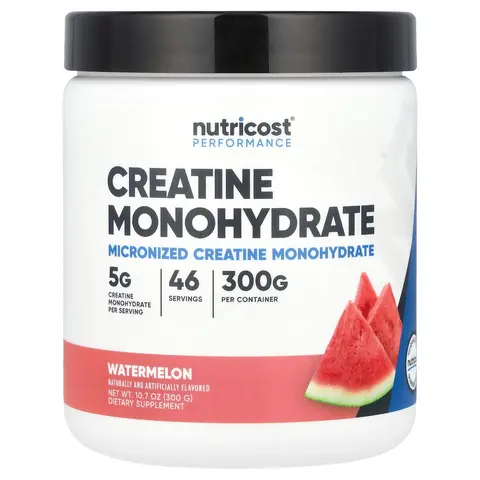 Nutricost Performance, Creatine Monohydrate, Watermelon, 10.7 oz (300 g)