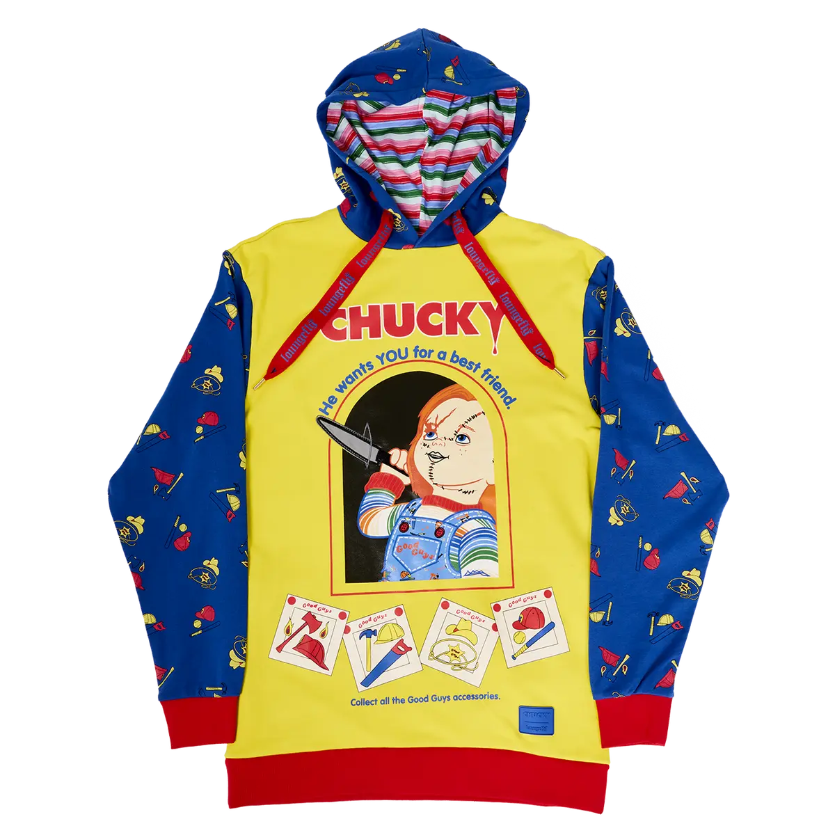 Chucky Good Guys Color Block Unisex Hoodie