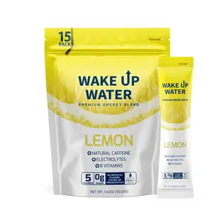 Wake Up Water Natural Energy Drink Mix, Sugar Free Clean Energy Powder With Natural Caffeine, Electrolytes & B Vitamins For Energy, Focus, Hydration