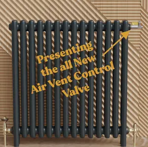 NEW! AVCV Air Vent Control Valve - Winter Radiator Control System for Efficient Steam Flow & Energy Savings - 2.5" x 1.5" Size