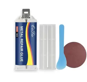 CarFun 1823 Enhanced Metal Repair Casting Adhesive - Welding Glue with Tools, Durable, High-Temperature Tolerant, Strong Adhesion, Wear-Resistant for Pipelines, Gas Cylinders, Long Lasting Adhesive