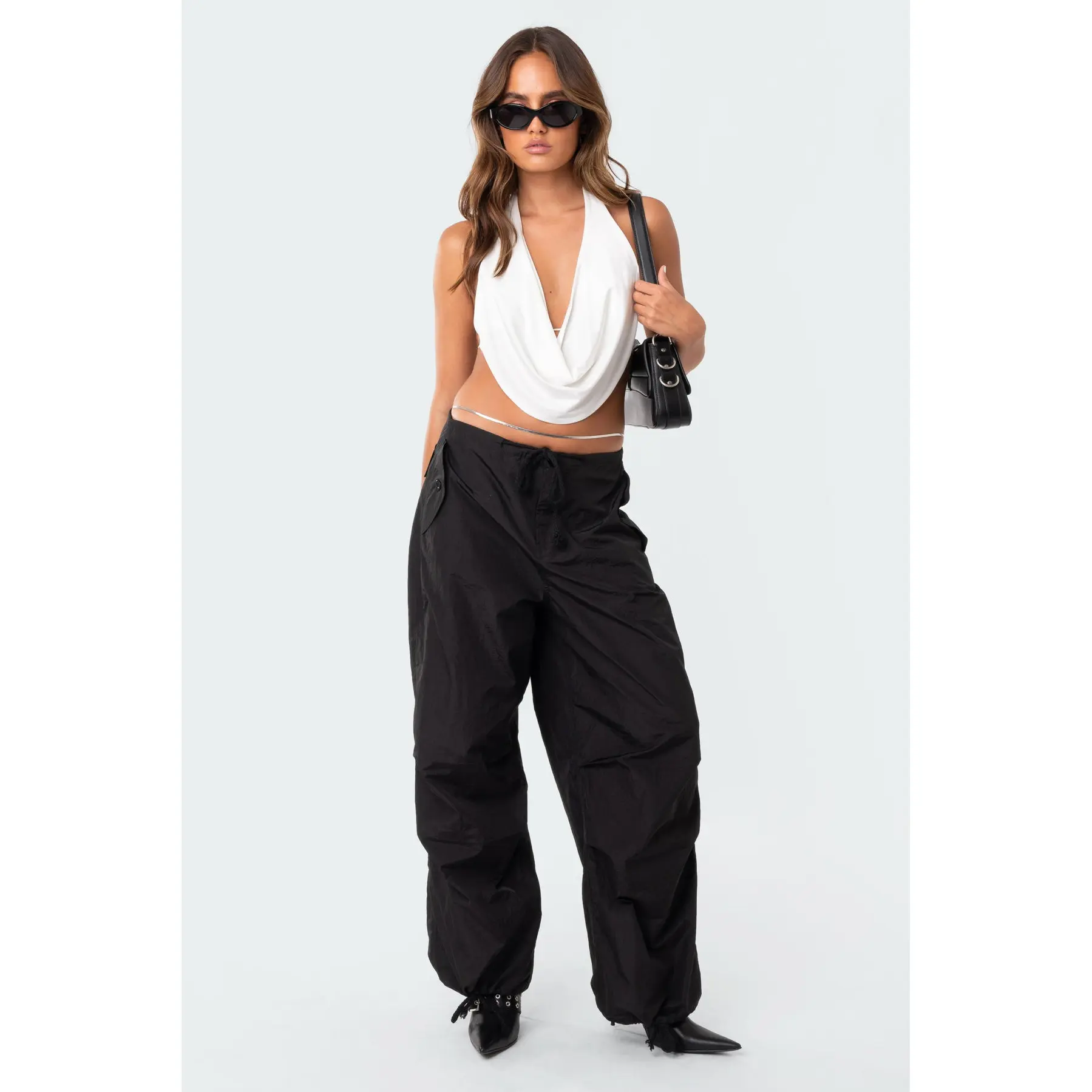 Monique Cropped Open-Back Top