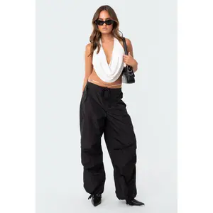 Monique Cropped Open-Back Top