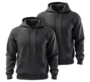 Men's 2-Pack Fleece-Lined Heavyweight Pullover Hoodies - Warm & Durable (Available in Sizes S-XL) Cotton Menswear Polyester Sweaters Tops Soft