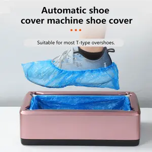 100-Pack Automatic Overshoe Machine Shoe Covers, Disposable Waterproof Dustproof Boot Protectors for Home & Outdoor Use
