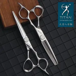 Titan Scissors 5.5,6.0,7.0 Inch Hair Cutting Machine Barber Accessories Hair Cutting Scissors