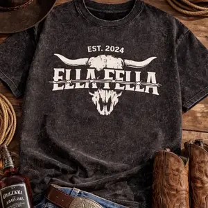 Ella Fella oversized Vintage Tee, Graphic Tees, Unisex Y2K Cotton Tee, Streetwear JAX
