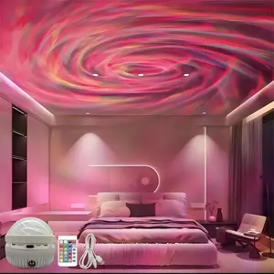 Touch Control 16 Color Galaxy Star Projection Lamp, Starry Sky Projector, USB Powered LED Aurora Projector Light, Remote Controlled, Ideal for Bedroom Decor
