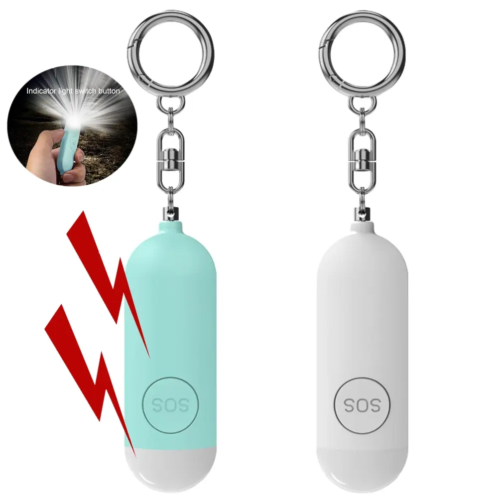 140dB Personal Safety Alarm for Women, Safe Alarm Protection Keychain with Strobe Light & Low Battery Notice, Security Siren Self Defense for Seniors College Girls
