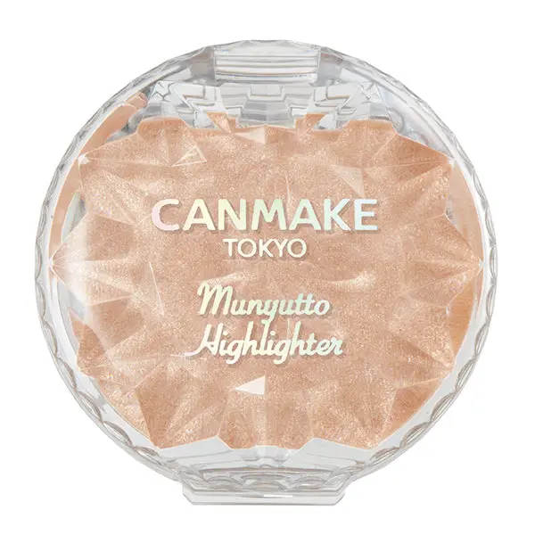 CANMAKE Munyutto Gel Highlighter - Shade 03 Warm Rutile, Silicone-Based, Dewy, Lightweight Makeup Highlighter, Silky