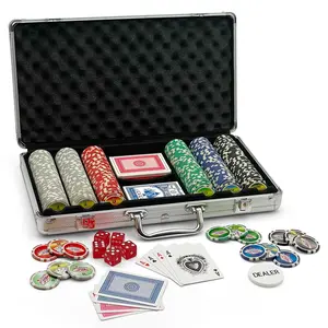 Full Poker Set with Cards and Chips for Casual and Competitive Games Ideal for Poker Enthusiasts in America