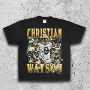 Christian Watson Tee SHIRT, GIFT FOR FANS, FOOTBALL SHIRT