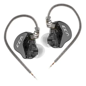 CCA CRA in-ear Monitor Earphone, Ultra-thin Diaphragm Dynamic Driver IEM, Clear Sound & Deep Bass, Wired Earbuds with Mic and Tangle-free Removable Cord, Audio, High Quality Headphones, Wired Iems, High Performance Earbuds