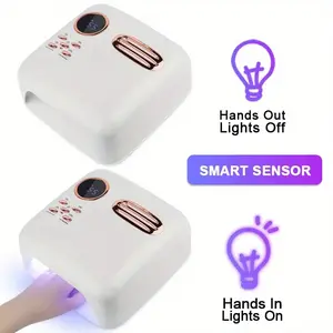 36LEDs Nail Lamp - Smart Steering, Smart Sensor, Reverse Display, 10s Quick Dry, Painless Mode