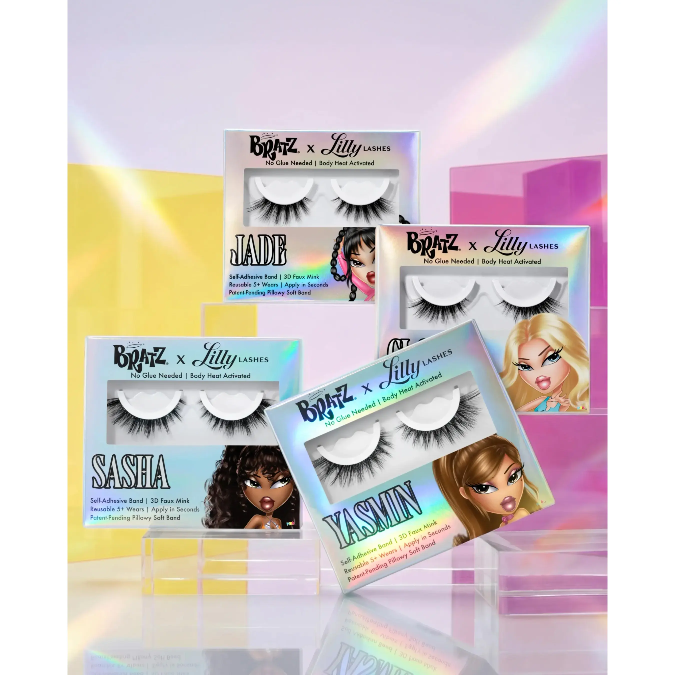 Bratz x Lilly Lashes Self-Adhesive Lashes | Limited Edition | No Glue Needed, Body Heat Activated | 3D Faux Mink Bratz x Lilly Lashes Self-Adhesive Lashes | Limited Edition | No Glue Needed, Body Heat Activated | 3D Faux Mink