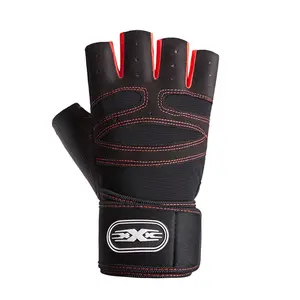 Ventilated Weight Lifting Gym Workout Gloves with Wrist Wrap Support for Men & Women, for Weightlifting, Training, Fitness, Hanging, Pull Ups Breathable Half-Finger family friend Touch Screen Winter Plush Cycling power football gloves gloves for men