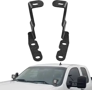 Nilight Metal A-Pillar Ditch Light Brackets - Easy-Install Auxiliary Offroad Work LED Pod Hood Mounts for 2007-2013 GMC Yukon Sierra, Chevy Suburban Tahoe Silverado, Car Accessories