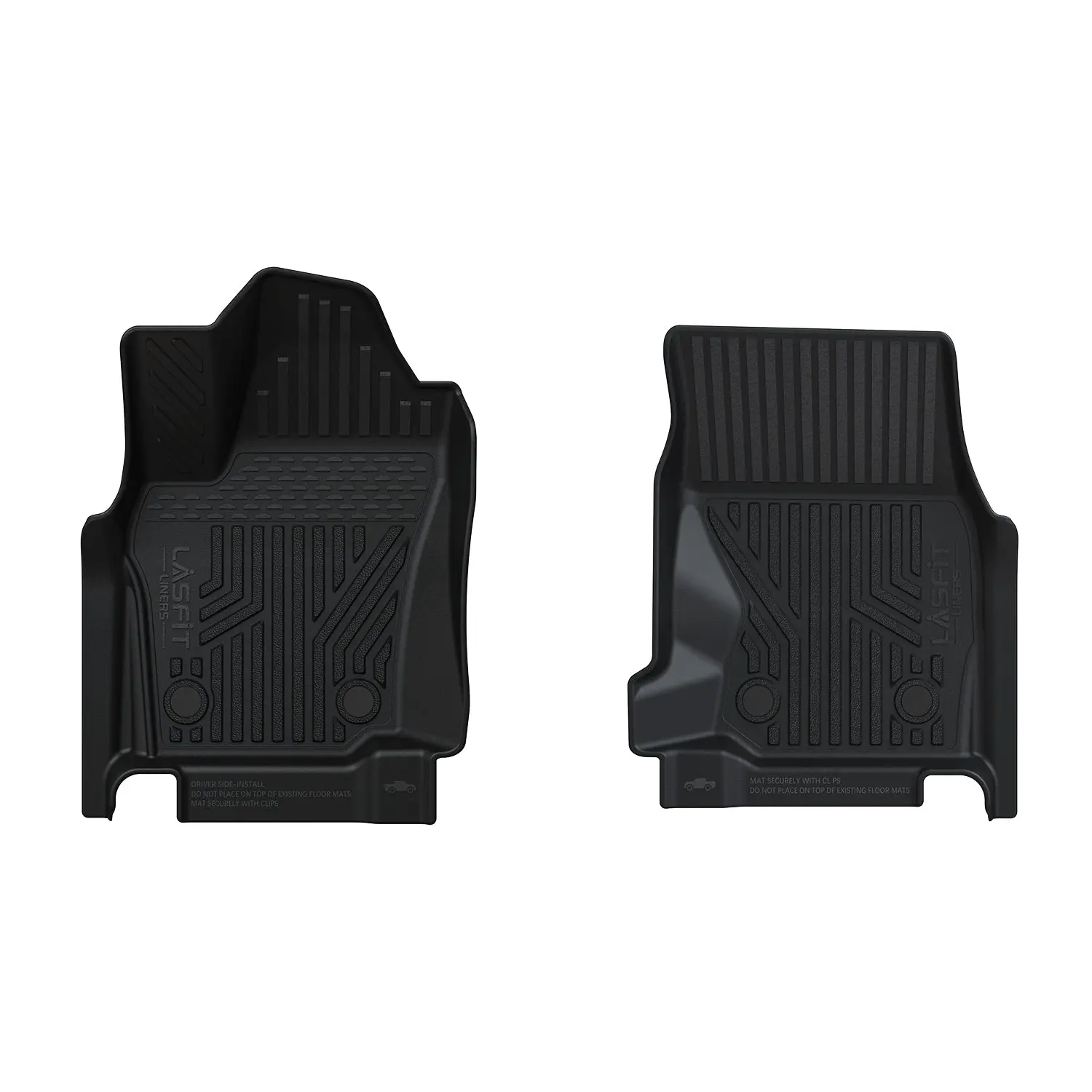 Lasfit 1st Row Car Floor Mats - Car Accessory for 2024-2026 Toyota Tacoma, Exclusively for Auto Transmission Vehicles