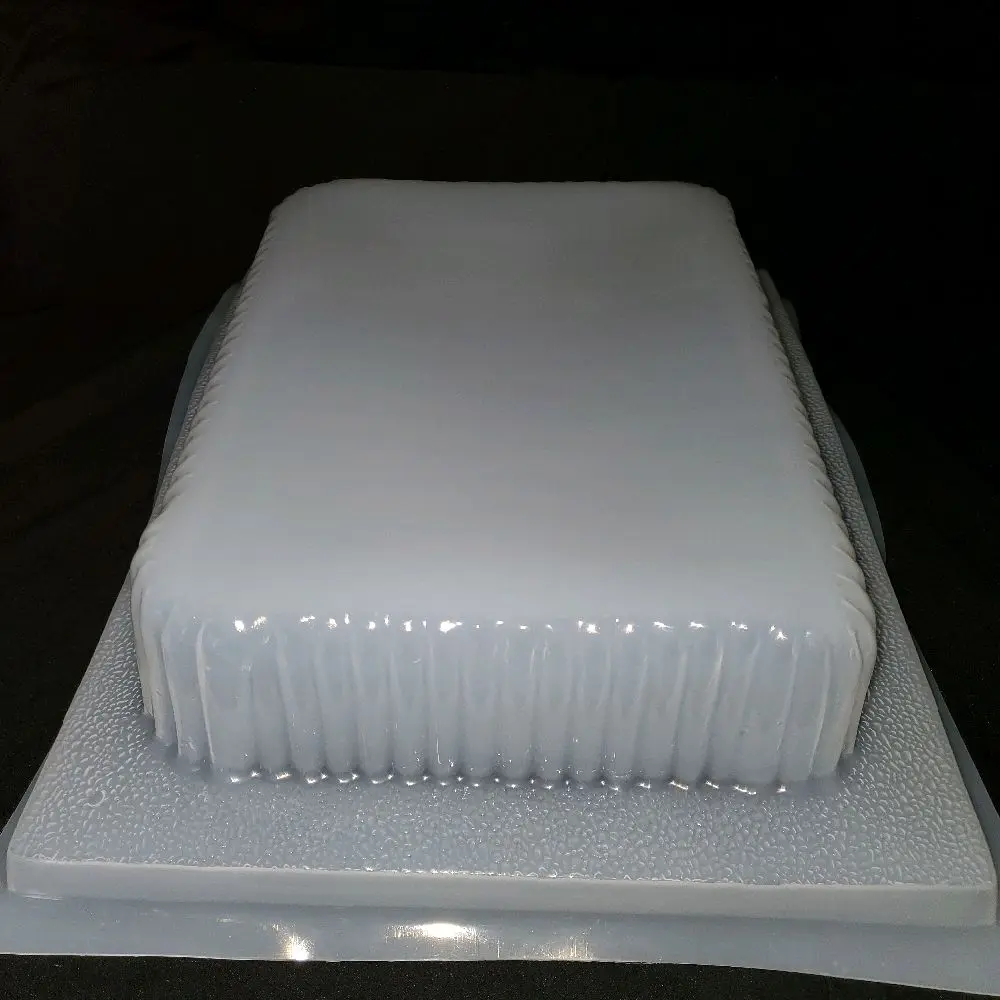 Scalloped Rectangle Plastic Mold Scalloped Rectangle Plastic Mold